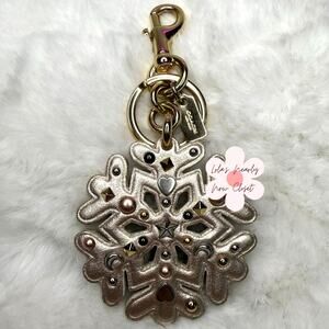Coach Stardust Studs Snowflake Bag Charm